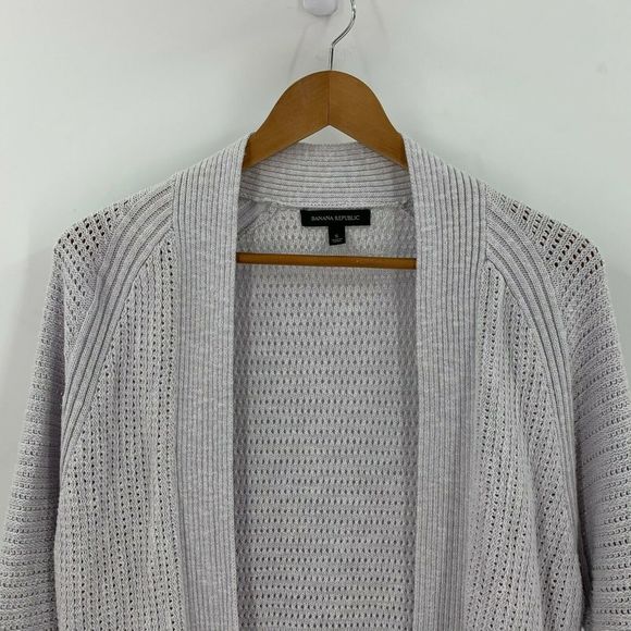 Banana Republic Open Cardigan Sweater Size S Gray - Picture 2 of 6